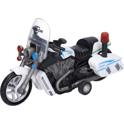 Wiky Motorka polícia na zotrvačník s efektami 16 cm WKW047753