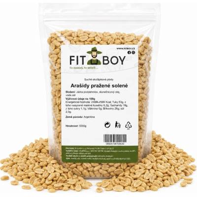 FITBOY Arašídy pražené solené 5000 g
