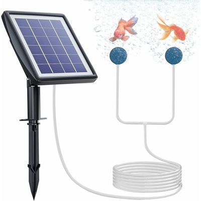 PChero Solárny prevzdušňovač jazierka – 2200 mAh batérie, 2 režimy, 2 W