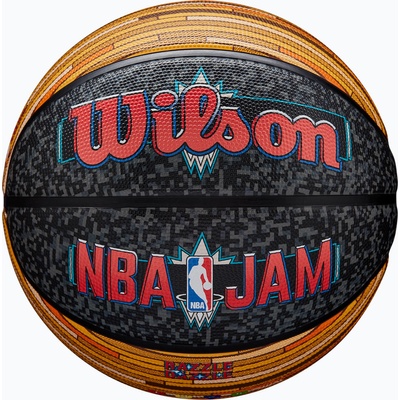Wilson NBA Jam Баскетбол на открито черен/златен размер 7