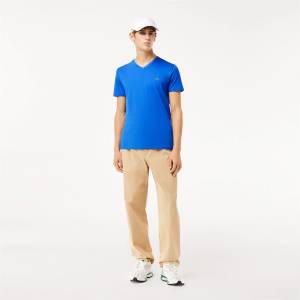 Lacoste Тениска Lacoste Men's V Neck T-Shirt - Ladigue