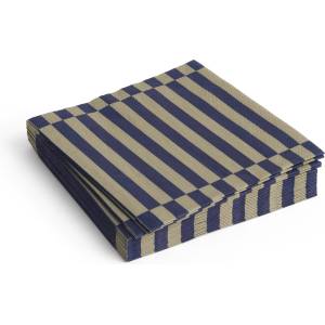 Hay Pattern Хартиени салфетки пясъчно-тъмносини райета, 33 x 33 см, 20 бр (AE732-E139-AQ08)