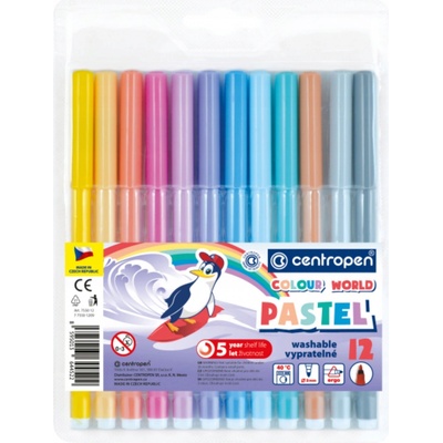 Centropen Colour World Pastel 7550 12 ks