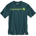 Carhartt Мъжка тениска Carhartt Core Logo S/S T-shirt - Dark Harbor Teal - размер XS (016-7684-1411)