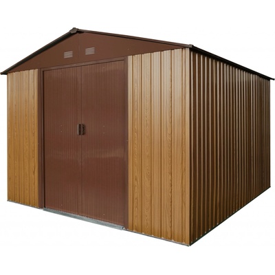 BestBerg ZDB-9D 9 m² 279 x 324 x 211 cm červené dřevo/hnědá