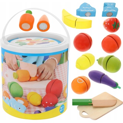 ISO 12535 Dřevěná zelenina a ovoce 14 ks – Zboží Mobilmania