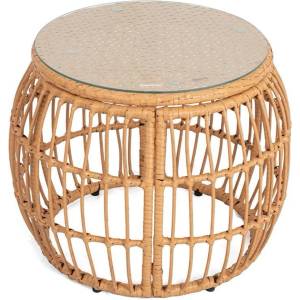Bonami Essentials Кръгла градинска маса от изкуствен ратан ø 55, 5 cm Vistdal - Bonami Essentials (4527)