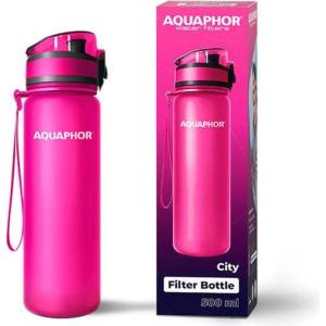 Aquaphor Бутилка Aquaphor City Tritan, филтрираща, 500 мл, розова