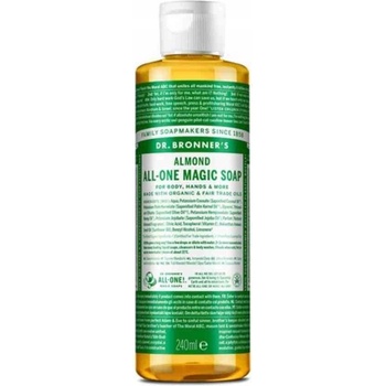 Dr. Bronner's tekuté univerzálne bio mydlo ALL-ONE Almond 236 ml