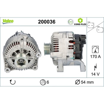 Alternátor VALEO 200036