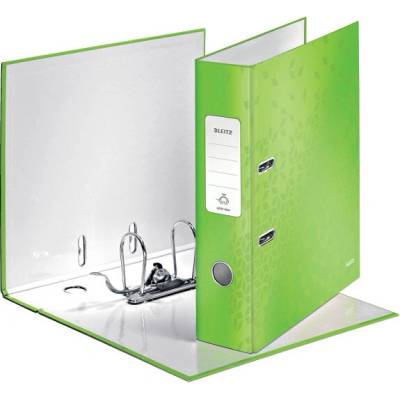 Pořadač pákový 8cm Leitz 180° WOW zelený