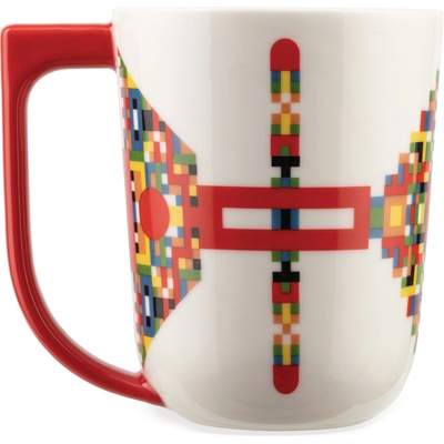 Alessi Чаша халба Holyhedrics 400 мл червена (ESA09 1)