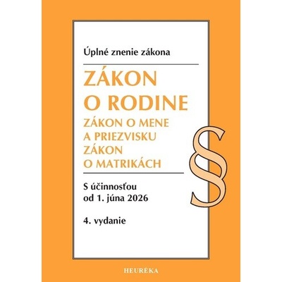 Zákon o rodine, 4. vydanie, 6/2026