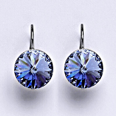 Čištín se Swarovski krystaly Rivoli light sapphire NK 1468