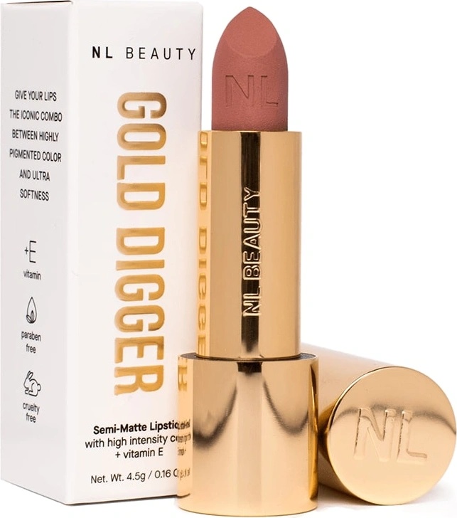 NL Beauty 04 - Treasure, Semi Matte Velvet, Gold Digger Червило стик 3, 5gr