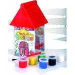 Toy Color Касичка Къщичка Toy Color с 6 цвята темперни бои