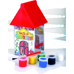 Toy Color Касичка Къщичка Toy Color с 6 цвята темперни бои