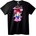 NOONEBRAND Тениска Аниме Момиче и Бебе - 7XL, Black