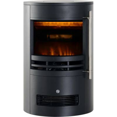 Homcom Elektrický krb s ohřívačem s LED efektem plamene dekorativní krb 900/2000 W černá