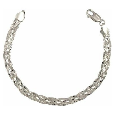 INFINITYSILVER Strieborný náramok splietaný 16010354R17