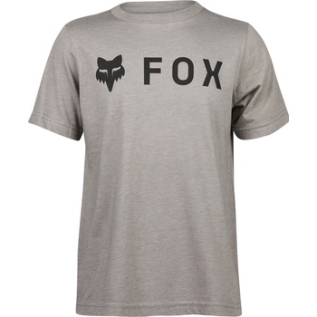Fox Yth Absolute Ss Tee Heather Graphite