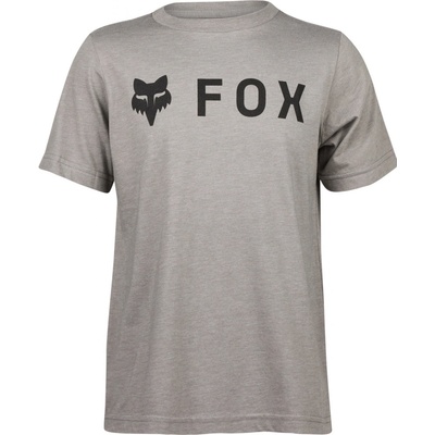 Fox Yth Absolute Ss Tee Heather Graphite