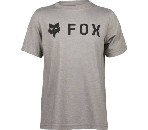 Fox Yth Absolute Ss Tee Heather Graphite