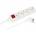 MicroConnect 4-way Schuko Power Strip on/off switch 3M, White