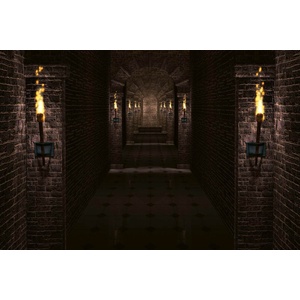 DIMEX ART Флизелинов фототапет коридор на замъка 375 x 250 см