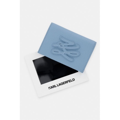 KARL LAGERFELD калъф за карти дамски от кожа K/AUTOGRAPH (B2W32064)