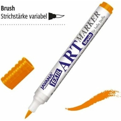 Kreul Javana popisovač na svetlý textil oranžová