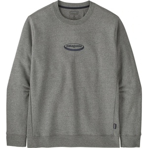 Patagonia Мъжки пуловер Patagonia 95 Oval Logo Uprisal Crew Sweatshirt Jumper - Gravel Heather (017-4322-0313)