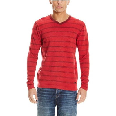 Bench V Neck Stripe Red