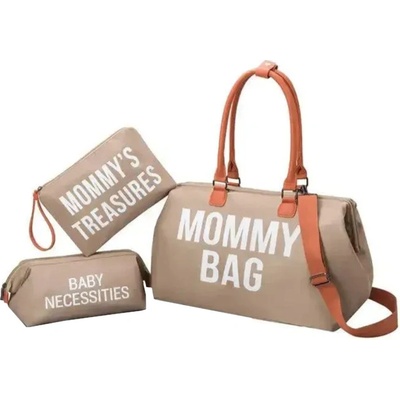 MXM Mommy bag Hnědá set 3ks – Zboží Dáma