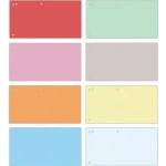 Office Products Covers OFFICE PRODUCTS, cardboard box, 1/3 A4, 240x105mm, 100pcs, mix of colors