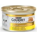 Krmivo pre mačky Gourmet GOLD Savoury Cake s kuraťom a mrkvou 85 g