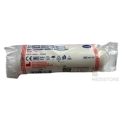 Paul Hartmann Ovínadlo hydrofilné neelastické pletené, nesterilné 10 cm x 5 m 1 ks AG