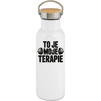 123TRIKO termoska To je moje terapie, černý tisk 500 ml narozeniny