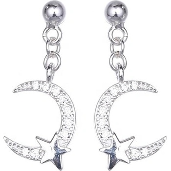 Silenti Jewelry Сребърни обеци "Месечина