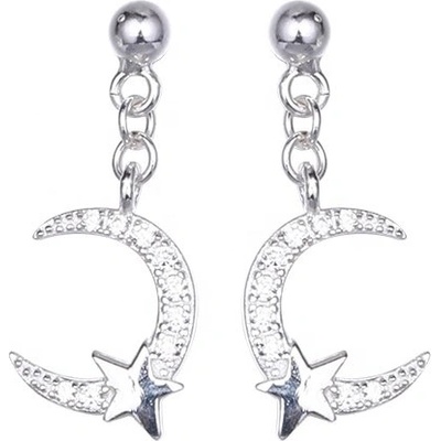 Silenti Jewelry Сребърни обеци "Месечина