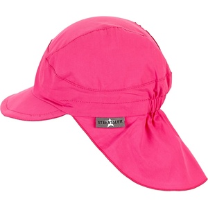 Sterntaler Детска шапка с козирка Sterntaler Kid's Peaked Cap with Neck Protection Uni Cap - Magenta - размер 53 cm (904-1902-1014)