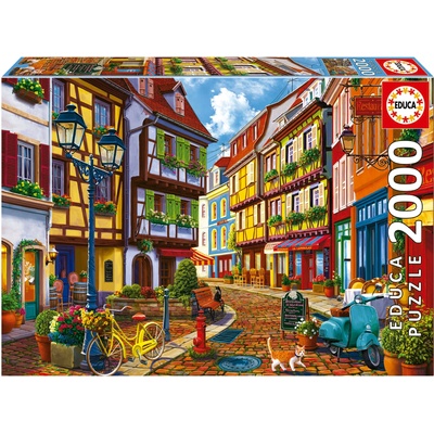 Educa Пъзел Educa от 2000 части - Пъстра улица (EDU19945)