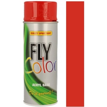 FLY Color RAL 3000 Ohnivě červená akrylátová barva ve spreji 400 ml