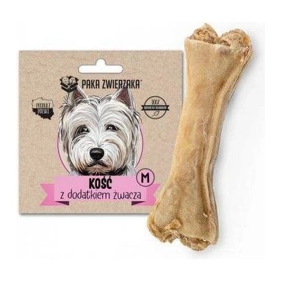 Paka Zwierzaka Kosť s prídavkom bachora M 12 cm maškrta pre dospelých psov 55 g