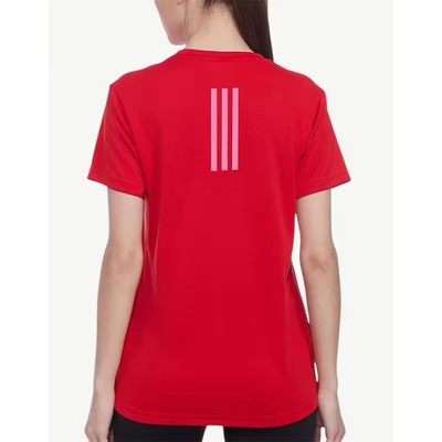 Adidas Printed Round Neck Tee Red
