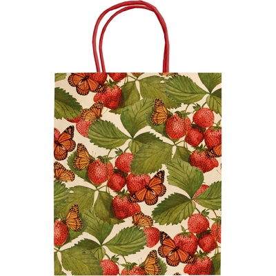 Dárková papírová taška Strawberry & Butterfly