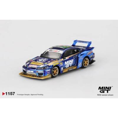 MINI GT Nissan Silvia S15 LB-Super Silhouette 555 Team Liberty Walk 2025 Formula Drift 1:64