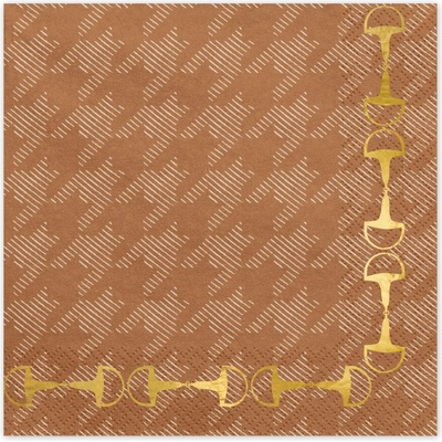 PartyDeco Papírové ubrousky Horse 33x33cm 12ks
