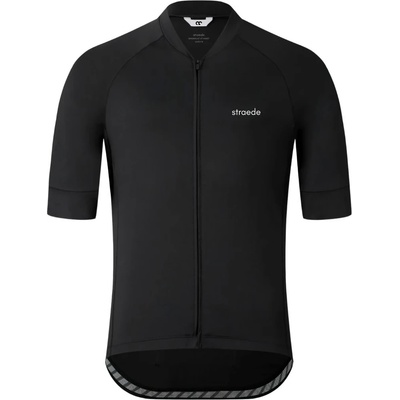 straede Мъжка фланелка с къс ръкав за колоездене straede Kaern Jersey Cycling jersey - Black - размер XS (056-4258-0111)