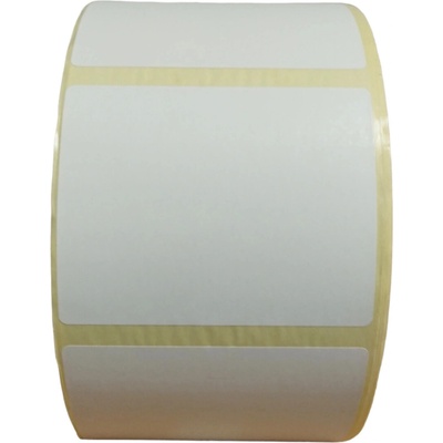 Termo Etiketa 100 mm x 80 mm, Thermo top, Biela, Dutinka 76 mm, 2000 ks/kotúč, Odlepiteľné lepidlo, Priemer kotúča 189 mm